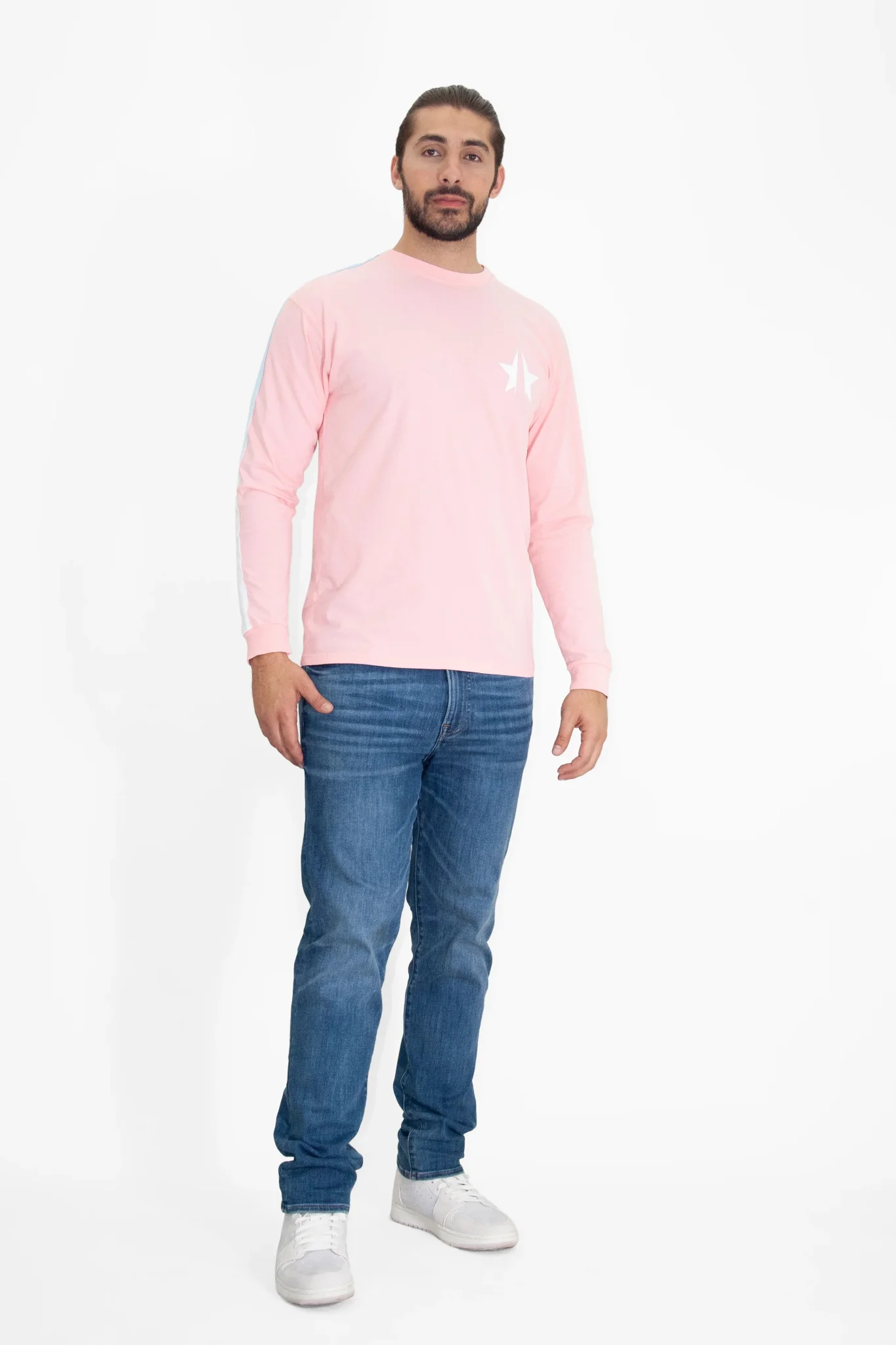369 Unisex Long Sleeve T-Shirt in Sun Fade - Image 3