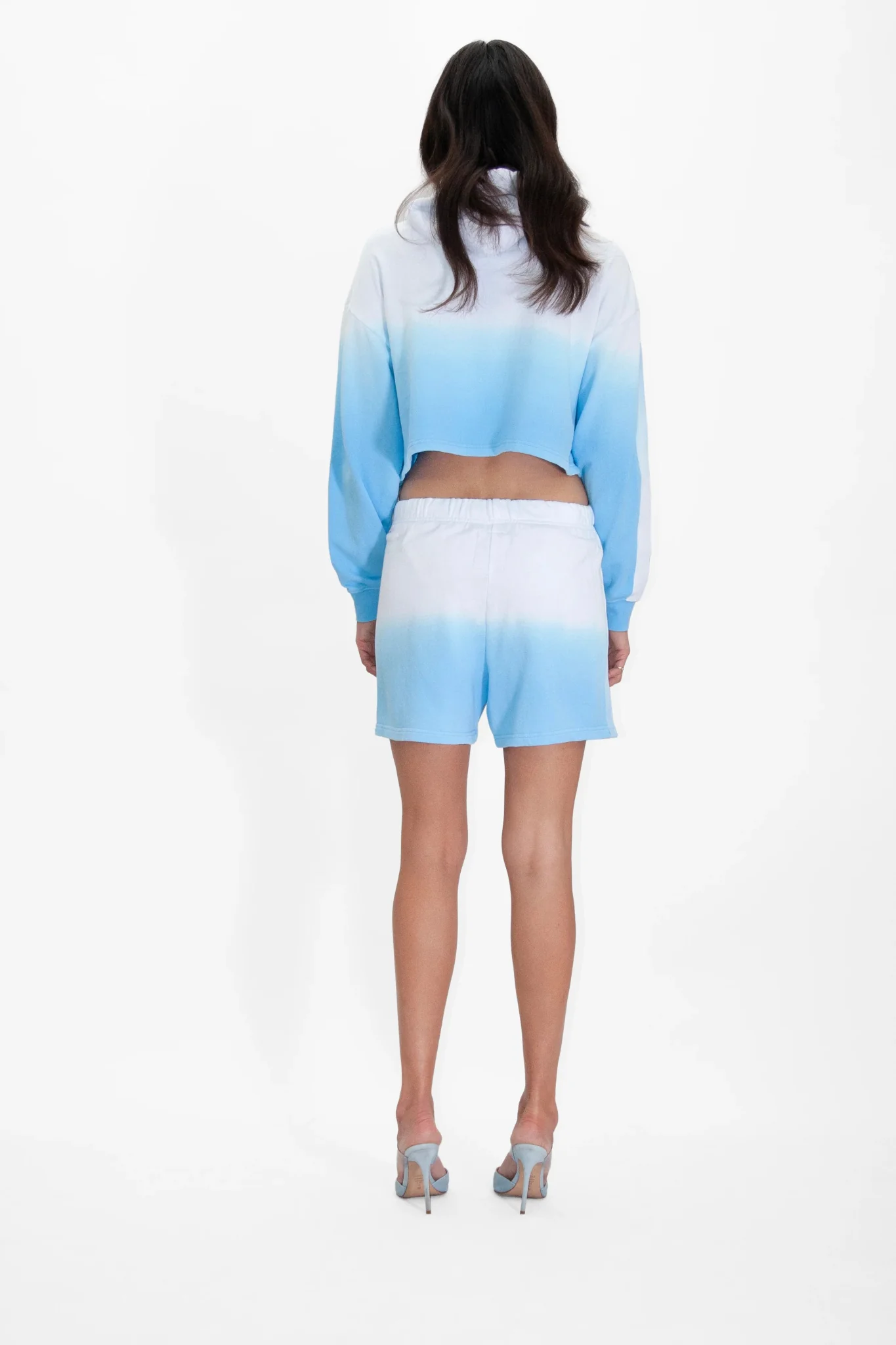 Women's Illuminated Cropped Hoodie in Atmosphere - Image 4