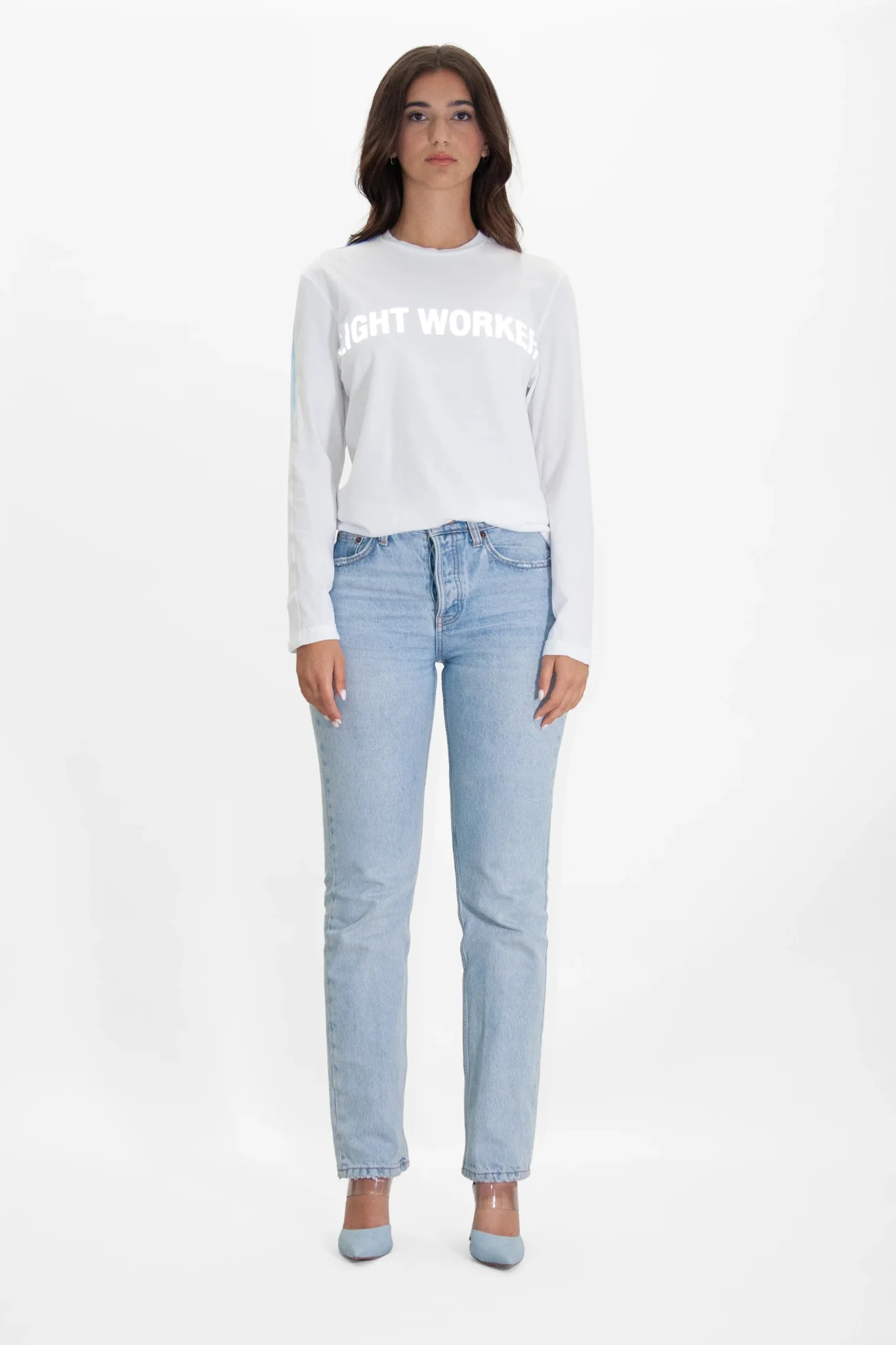 Light Worker Unisex Long Sleeve T-Shirt in Lite Beam - Image 5