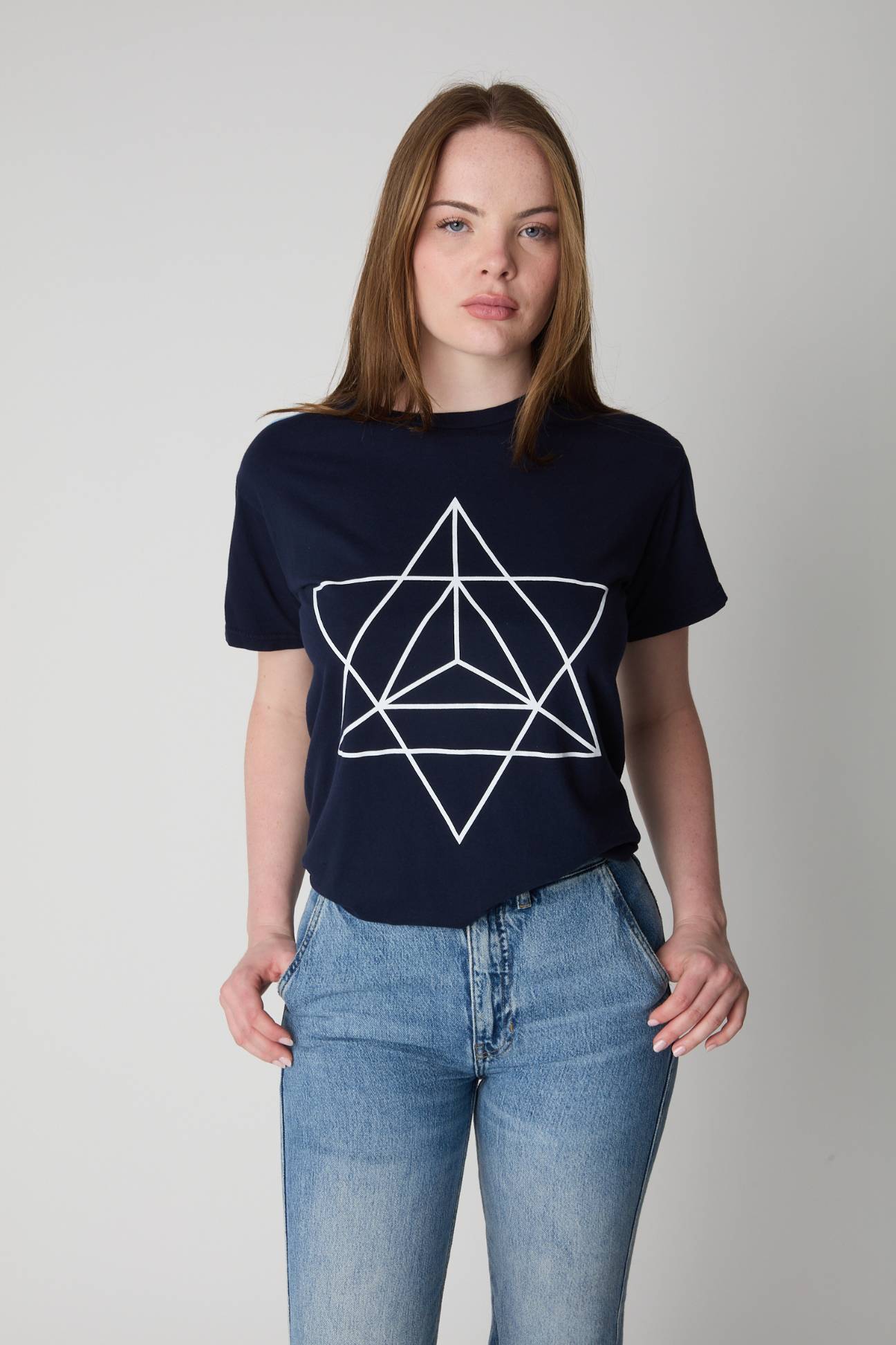Merkaba T-Shirt in Deep Sea - Image 4