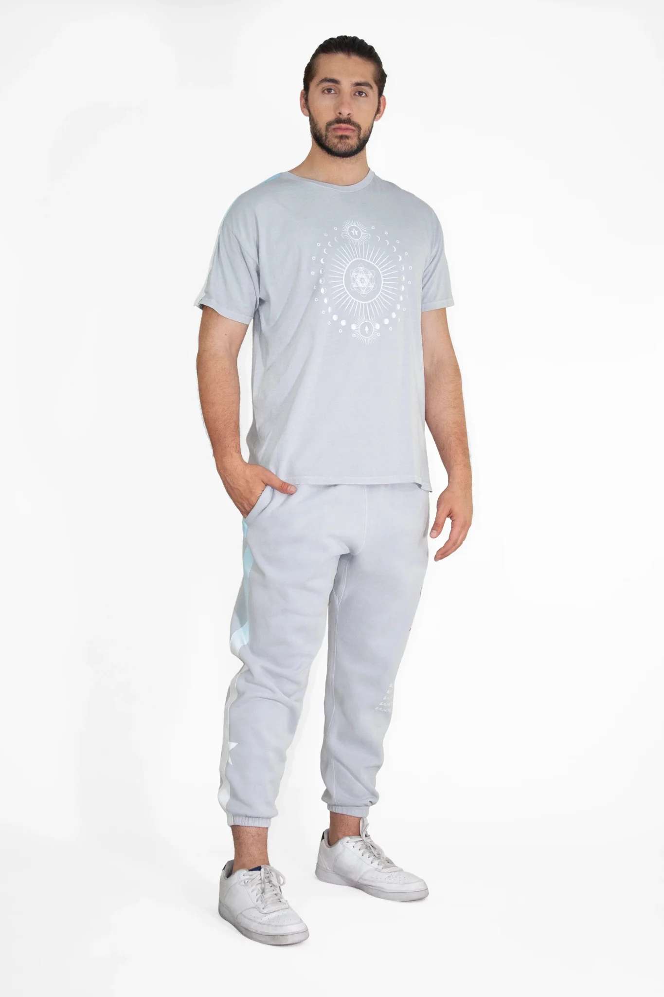 Moon Metatron T-Shirt in Galactic Gray - Image 4