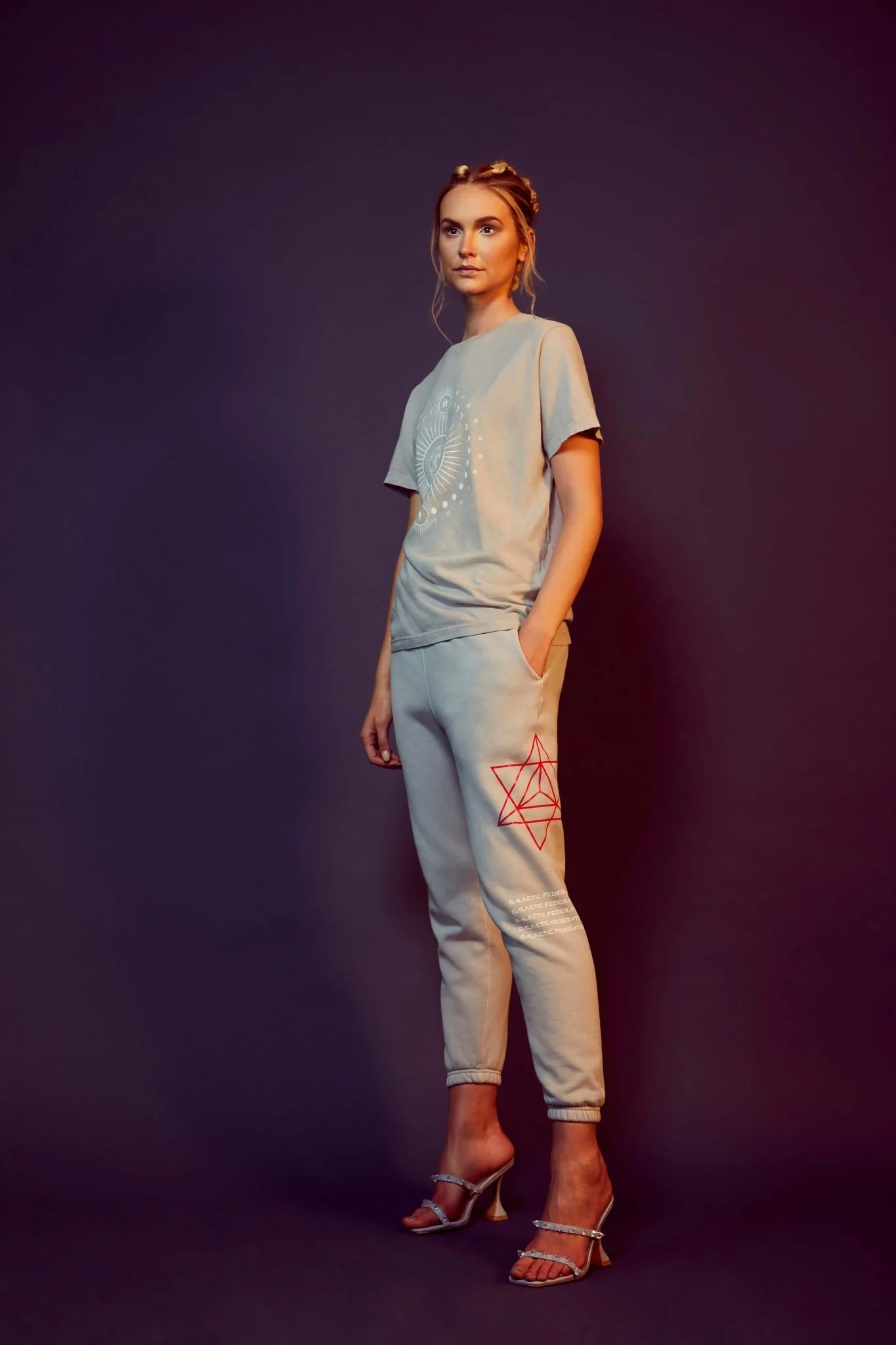 Moon Metatron T-Shirt in Galactic Gray - Image 5